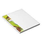 Bloc-note Illustration vintage Tabby Cat (Incliné)