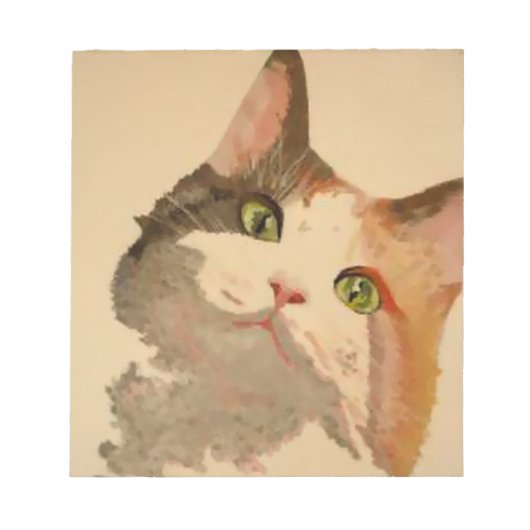 Bloc-note I'm All Ears : Calico Cat Portrait (Devant)