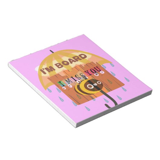 Bloc-note "I'm Board - I Miss You : A Playful & Puny Greetin (Incliné)