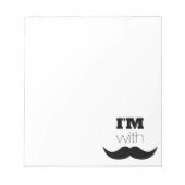 Bloc-note I'm With Mustache (Devant)