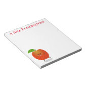 Bloc-note Image de dessin animé de apple kawaii chantant mig (Incliné)
