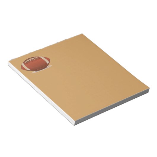 BLOC-NOTE IMAGE DE FOOTBALL SUR LES ÉLÉMENTS (Incliné)