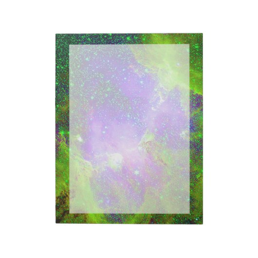 Bloc-note image de l'espace de la nébuleuse de la galaxie vi (Tourné)