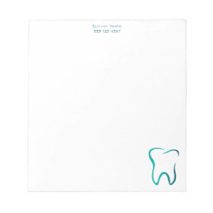 Bloc-note Image dentaire de la dentisterie d'affaires
