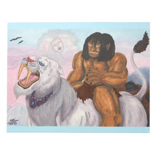 Bloc-note Imaginaire Aquarelle Illustration Bête équille Tig (Devant)