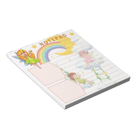 Bloc-note Imaginaire Fairy Rainbow Moon Stars Cloud Thème (Incliné)