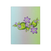 Bloc-note Imaginaire Floral Fleurs Lilac Formes vertes Fract (Tourné)