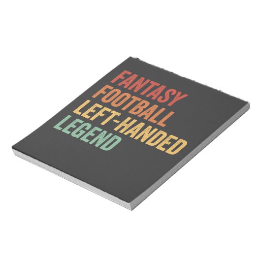 Bloc-note Imaginaire Football à gauche légende Drôle Retro (Tourné)