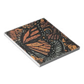 Bloc-note Imaginaire papillon orange art abstrait (Incliné)