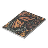 Bloc-note Imaginaire papillon orange art abstrait (Tourné)