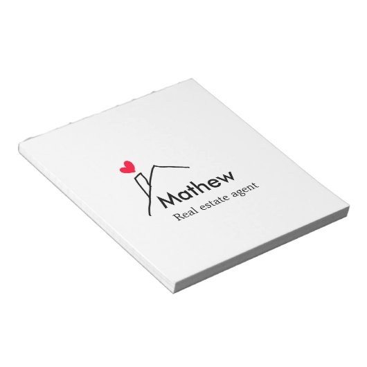 Bloc-note Immobilier agent immobilier immobilier constructio (Incliné)