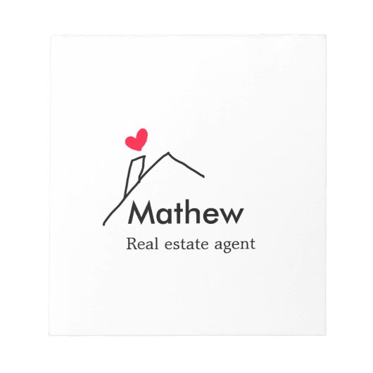 Bloc-note Immobilier agent immobilier immobilier constructio (Devant)