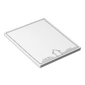 Bloc-note Immobilier Société Simple Réalisateur Personnalisé (Incliné)