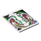 Bloc-note Impression Abstrait Face Hakuna Matata (Incliné)