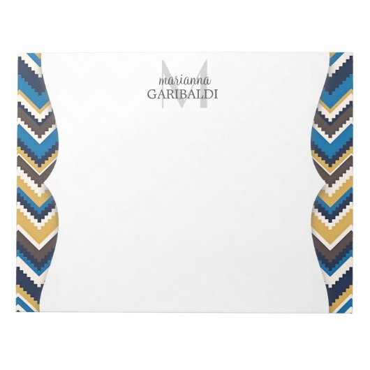 Bloc-note Impression Aztec tendance personnalisée (Devant)