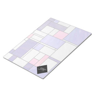 Bloc-note Impression blanc rose rose clair