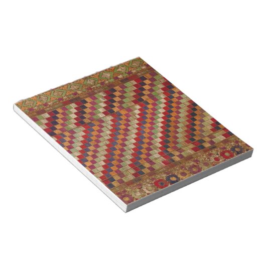 Bloc-note Impression composée indienne multicolore (Incliné)