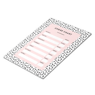 Bloc-note Impression dalmate   Graphique de corvée