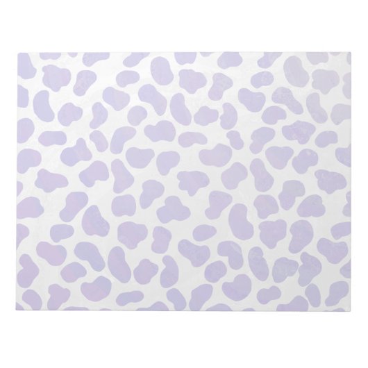 Bloc-note Impression dalmate violet et blanche (Devant)