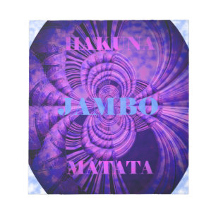 Bloc-note Impression d'art Cosmic Hakuna