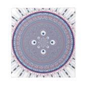 Bloc-note Impression d'art de conception radiale (Devant)