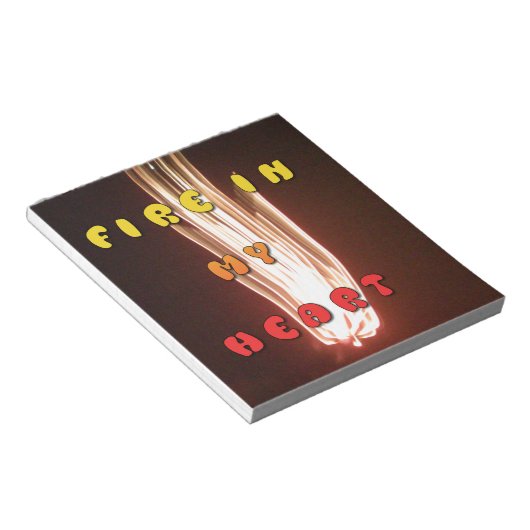 Bloc-note Impression d'art Fire in My Heart (Incliné)