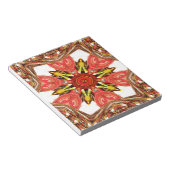 Bloc-note Impression d'art floral Doodle (Incliné)