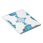 Bloc-note Impression d'art graffiti abstrait cyan sarcelle A (Incliné)