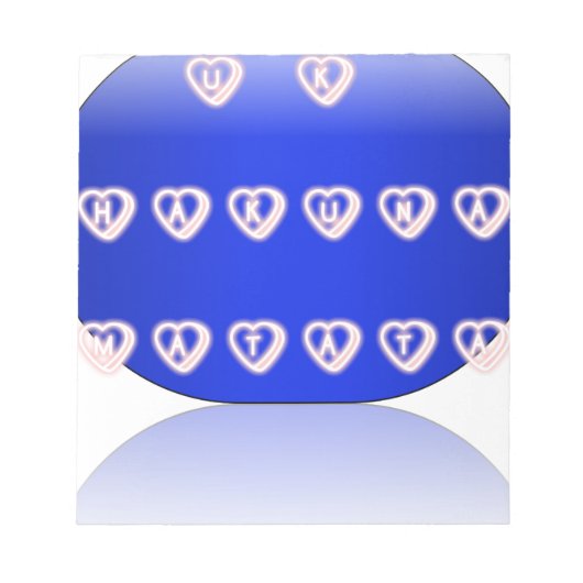 Bloc-note Impression d'art Hakuna Matata (Devant)