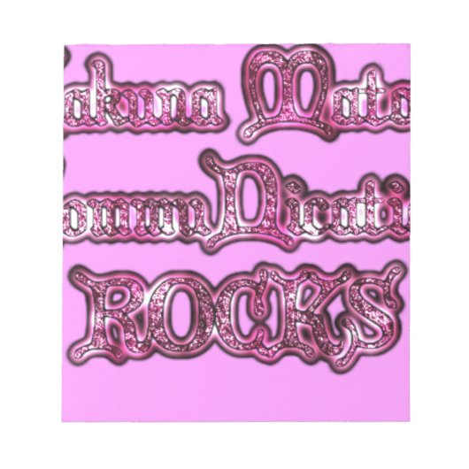 Bloc-note Impression d'art Hakuna Matata Communication ROCKS (Devant)