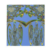 Bloc-note Impression d'art Iridescente avec design abstrait (Devant)