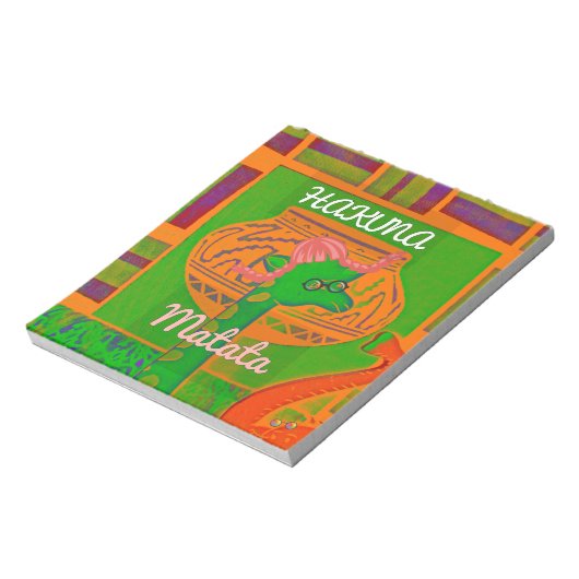 Bloc-note Impression de la Giraffe Hakuna (Tourné)