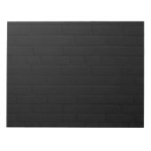 Bloc-note Impression de mur en briques noires (Devant)