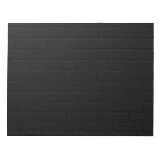 Bloc-note Impression de mur en briques noires (Devant)
