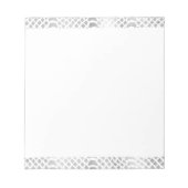 Bloc-note Impression de serpent argenté (Devant)