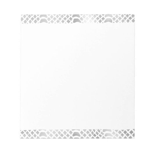 Bloc-note Impression de serpent argenté (Devant)