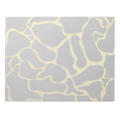 Bloc-note Impression girafe noire et jaune (Devant)