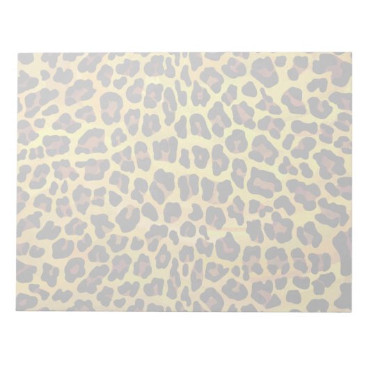 Bloc-note Impression léopard Brown et jaune (Devant)