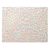 Bloc-note Impression léopard orange et jaune (Devant)