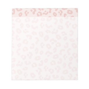 Bloc-note Impression léopard rose