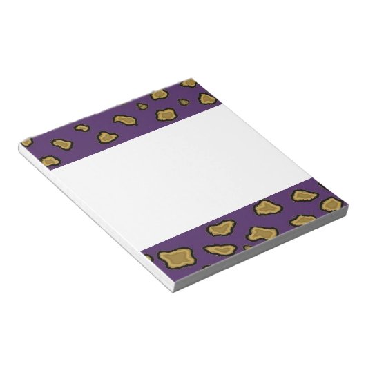 Bloc-note Impression léopard violet (Incliné)