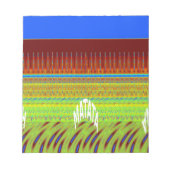 Bloc-note Impression Motif géométrique coloré (Devant)