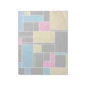 Bloc-note Impression noir rose bleu monochrome (Tourné)