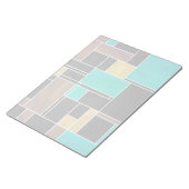 Bloc-note Impression noire Brown Turquoise Mondrian (Incliné)