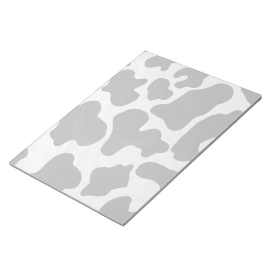 Bloc-note Impression noire et blanche de vache (Incliné)