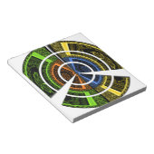 Bloc-note Impression radiale colorée (Incliné)