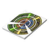 Bloc-note Impression radiale colorée (Tourné)