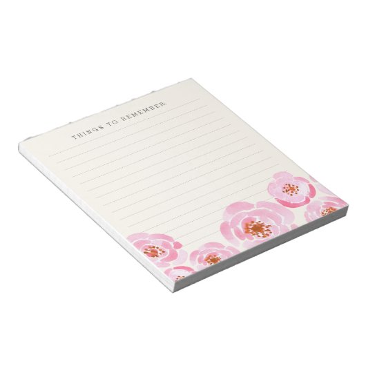 Bloc-note Impression rose rose rose (Incliné)