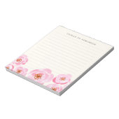 Bloc-note Impression rose rose rose (Tourné)
