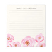 Bloc-note Impression rose rose rose (Devant)